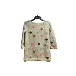 NWT ANTHROPOLOGIE Oversized VERO ALFIE LAVOISIER SWEATER Beige Neutral size XS